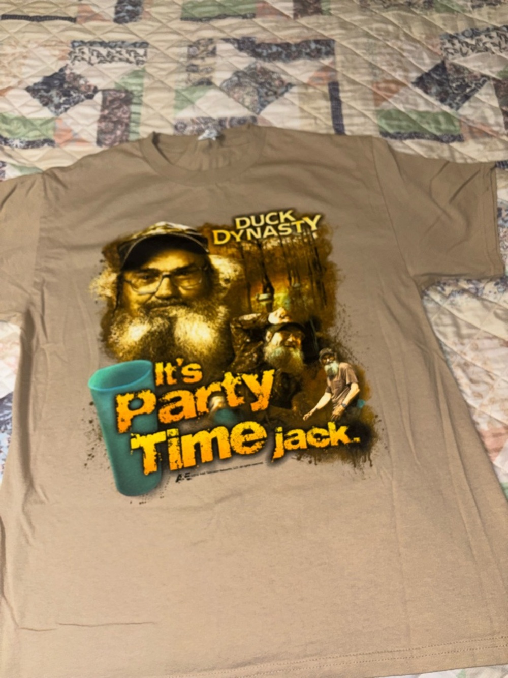 "It's Party Time Jack" Beige Graphic Tee
